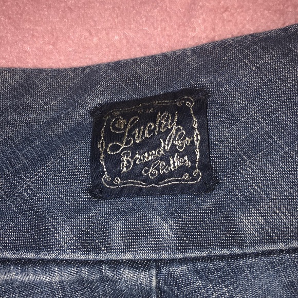 Lucky brand size 6 or size 28 petal pusher pants blue denim - Picture 4 of 8